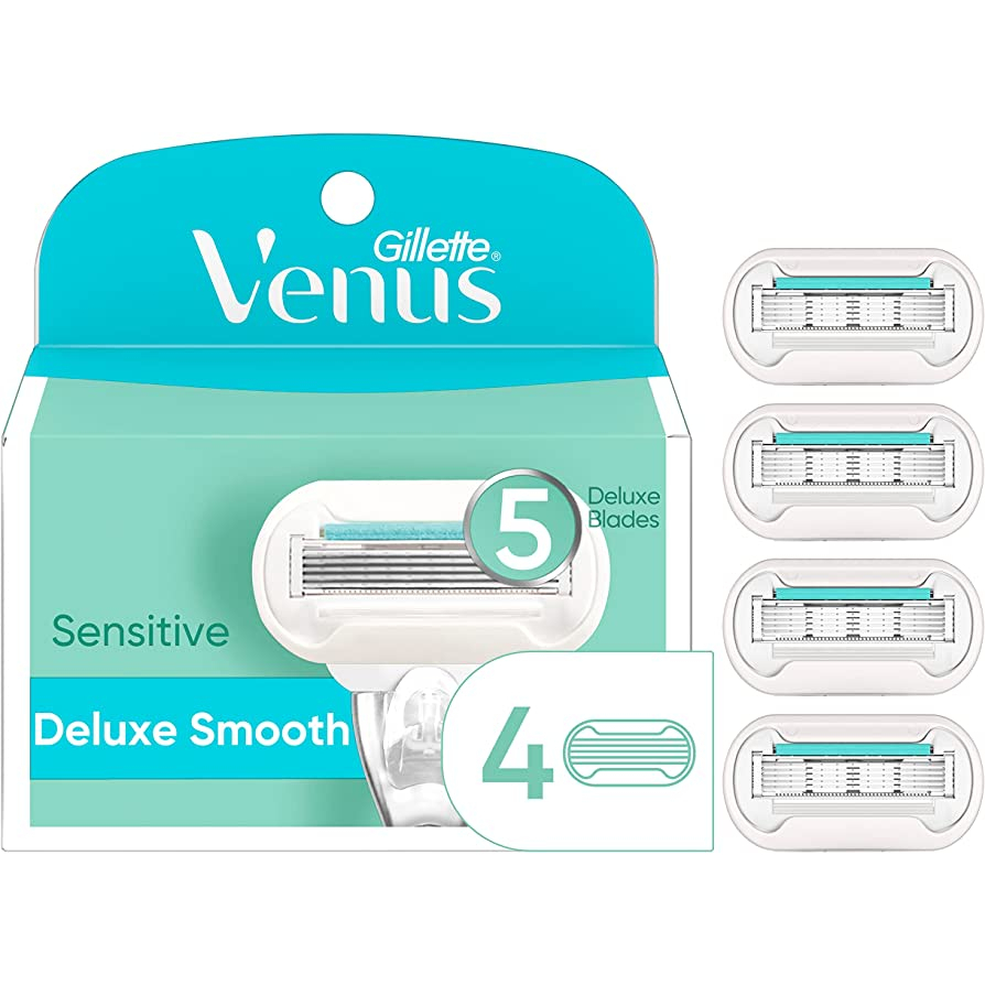 Sensitive Extra Smooth Skin Elixir 5 Deluxe Blades 4 Cartridges ยิลเลต