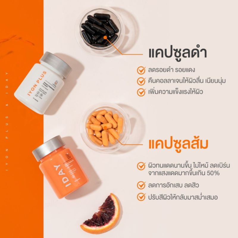 ของแท้-วิตามินผิว-kvkxthailand-iyon-plus-iday-วิตามินเซลฟี่-วิตามินกันแดดแบบกิน-คลอลาเจน-ผิวสวย-สิว-ผิวขาวใส