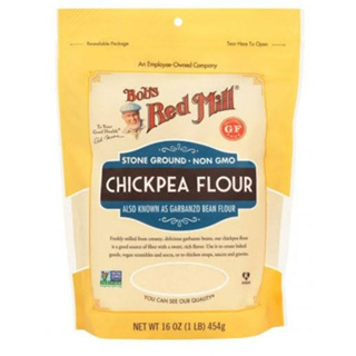 Bobs Red Mill Chickpea Flour (Garbanzo Bean Flour) Gluten Free, Keto 454g. แป้ง ถั่วลูกไก่ กลูเตนฟรี คีโต เพื่อสุขภาพ