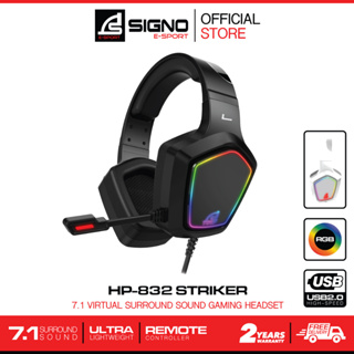 ภาพหน้าปกสินค้าSIGNO E-Sport 7.1 Surround Sound Gaming Headphone STRIKER รุ่น HP-832 (หูฟัง เกมส์มิ่ง) ซึ่งคุณอาจชอบราคาและรีวิวของสินค้านี้