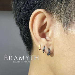 Eramyth Jewelry :ต่างหูห่วง เงินแท้ 92.5 งานเงินเกลี้ยง 4 ขนาด 4สี ยอดนิยม (พร้อมส่ง)