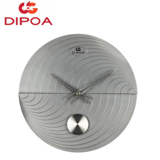 DIPOA New Arrival นาฬิกาแขวนผนัง รุ่น WN401GY สีเทา ขนาด : 33ซม. x 33ซม. x หนา 6ซม. Wall Clock