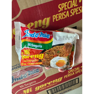 🔥🔥🔥  ️️  Indomie Mi Goreng Instant Fried Noodles 85g.  อินโดมี่ หมี่โกเรง บะหมี่แห้งกึ่งสำเร็จรูปรสฮอต&amp;สไปซี่