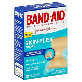 พลาสเตอร์ปิดแผลที่นิ้ว BAND-AID Skin Flex Finger รุ่นกันน้ำ