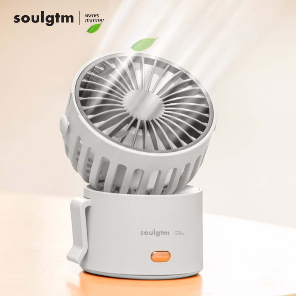 พัดลมคล้องคอ soulgtm แท้ พัดลมคล้องคอไซซ์มินิ Mini Fan พัดลมพกพาพร้อมสายคล้องคอ น้ำหนักเบา ขนาดกระทัดรัด