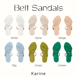 สินค้า KARINE  รองเท้าแตะรุ่น Belt Sandals (เท้าไม่ผอม แนะนำบวก1 ไซส์)