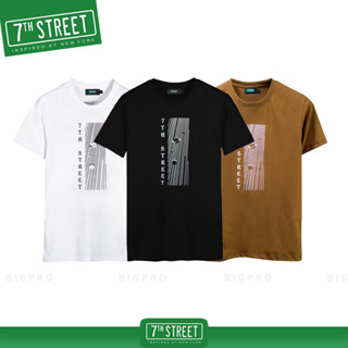 เสื้อยืด แขนสั้น 7th Street รุ่น THE LAST ONE (ขาว,ดำ.น้ำตาล) SLT001,SLT002,SLT015 ของแท้