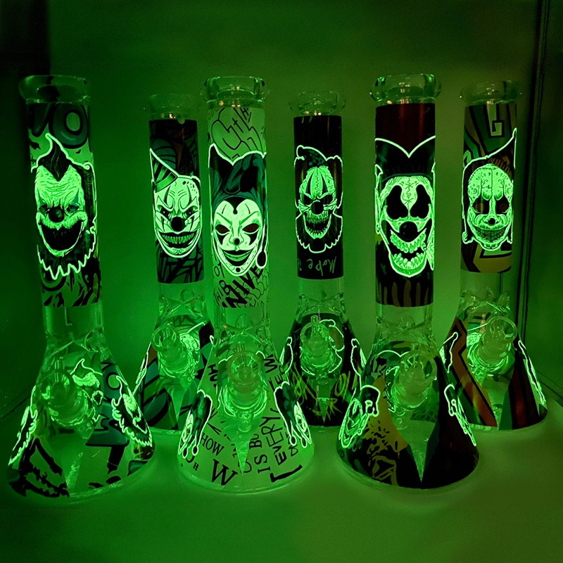 บ้องแก้วเรืองแสง-บ้องแก้ว-บ้อง-joker-bong-glass-35cm-บ้องกัญชาแก้ว-บ้องแก้วกัญชา-บ้องพกพา-เรืองแสง-บ้องเเก้ว-บ้องog