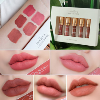 MYCA(ไมก้า)THE PROJECT Z COLLECTION LIP SET เซ็ตลิปสติก 5 ชิ้น เนื้อแมทท์ ติดทน