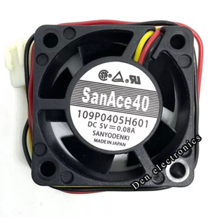 พัดลม SanAce40  Size 40×40×20  DC5V 0.08A  แบบ 3 สาย อย่างดี