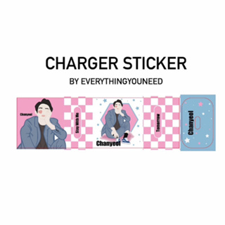 Charger Sticker สติ๊กเกอร์หัวชาร์จ Type C Chanyeol EXO ชานยอง