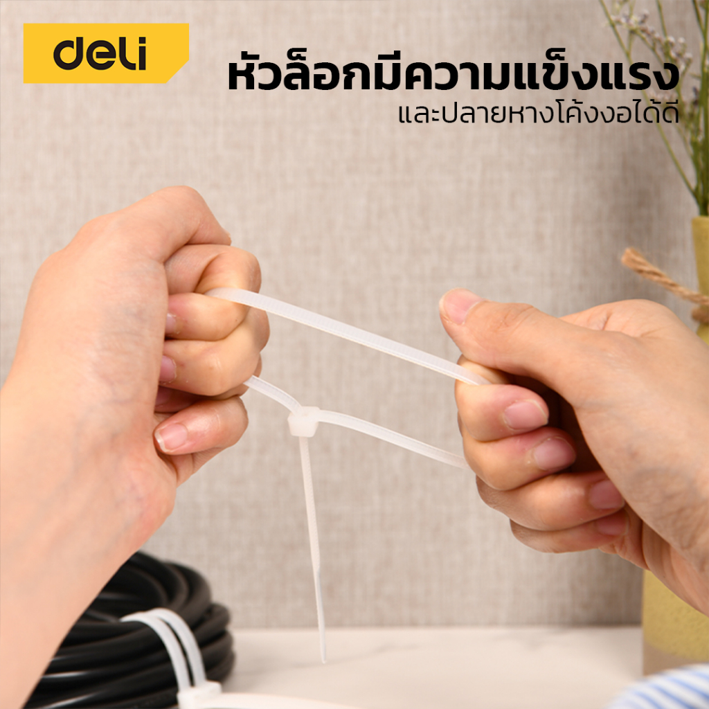 เคเบิ้ลไทร์-สายเคเบิ้ลไทร์-สาดรัดพลาสติก-เข็มขัดรัดสายไฟ-หนวดกุ้ง-วัสดุไนลอน-ทนทาน-ไม่หัก-ยืดหยุ่น-เหนียว-รัดแน่น-ch9