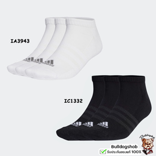 🔥ทักแชทรับโค้ดลดเพิ่ม🔥 Adidas ถุงเท้าแพ็ค 3 คู่ Cushioned Low-Cut Socks IA3943 IC1332 - แท้/ป้ายไทย