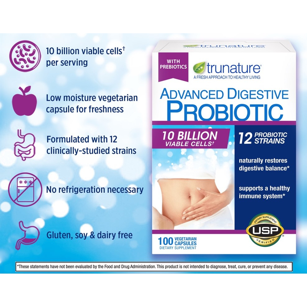 clearance-exp-01-2024-100-แคปซูล-trunature-advanced-digestive-probiotic-มีจุลินทรีย์ถึง-10-000-ล้านตัวช่วยการขับถ่าย