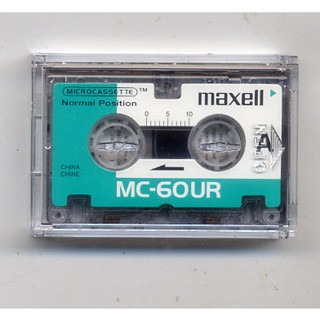 ตลับเทปใหม่ maxell microcassette MC-60  เทปคาสเซท