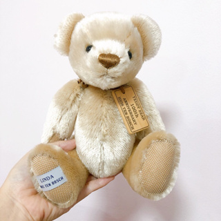 &lt;RARE ITEM&gt; ตุ๊กตาหมี Teddy Bear 100th Anniversary Huis Ten Bosch ใหม่ สวยมาก หายาก ลิขสิทธิ์แท้ แขนขาหมุนได้