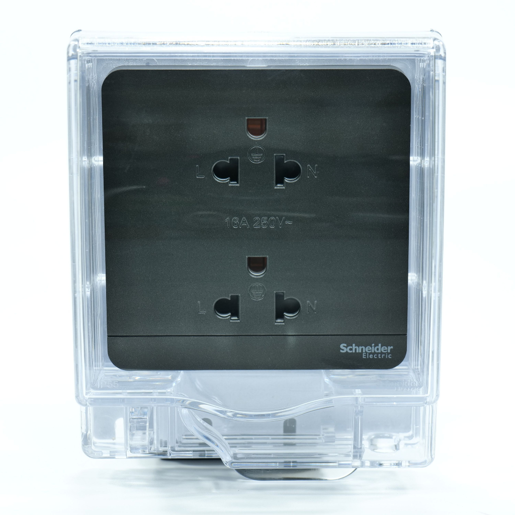 schneider-electric-เต้ารับคู่มีกราวด์-มีม่านนิรภัย-ปลั๊กไฟ-socket-8-6x8-6x1cm-สีดำ-รุ่น-avataron-e-e83426ues2-dg