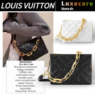 หลุยส์วิตตอง👜Louis Vuitton COUSSIN BB Women/Shoulder Bag สุภาพสตรี/กระเป๋าสะพายไหล่/กระเป๋าร่อซู้ล