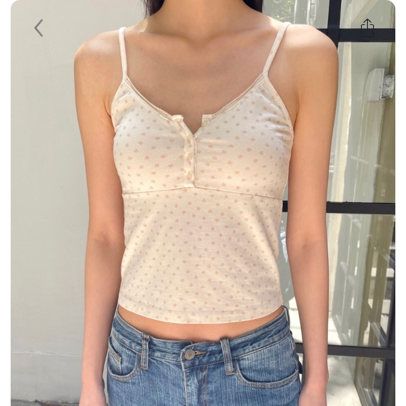 พรีออเดอร์ PREORDER BRANDY MELVILLE TIFFANY FLORAL TANK Shopee Thailand