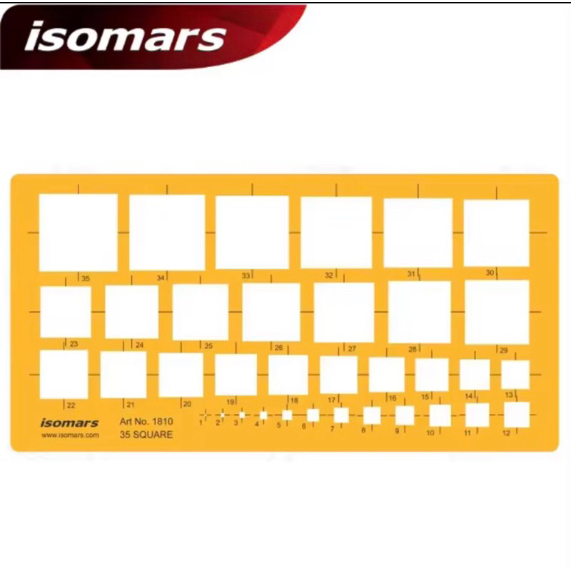 ISOMARS Drawing Templates รวมแผ่นเทมเพลทงานออกแบบ เขียนแบบ งานตกแต่ง ส ...