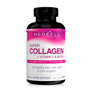 NeoCell Super Collagen + C With Biotin 90 Tablets ทานได้ 30วัน คอลลาเจนช่วยเพิ่มความยืดหยุ่นของเอ็นและข้อต่อกระดูก