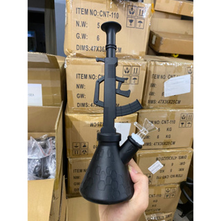 BONG GUN 30 cm 🇺🇸 บ้องสิริโคน ทรงปืน สูง 30 ( ในไทยส่ง 1-2 วัน )