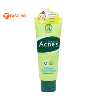 Mentholatum Acnes Whitening and Oil Control Cleanser สูตรกระจ่างใสและควบคุมความมัน (100g.)