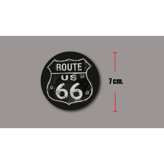 sticker pvc route66 สติกเกอร์ รูท66 งานออฟเซ็ทแท้ pvc กันน้ำ กันแดด