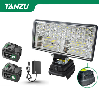 Tanzu 90วัตต์ไฟ TZ-L-90 LED ทำงานไฟฉายไฟฉายไฟฟ้าสปอตไลแบบพกพาแบบ Dual USB เอาท์พุทกลางแจ้งตั้งแคมป์โคมไฟสำหรับ