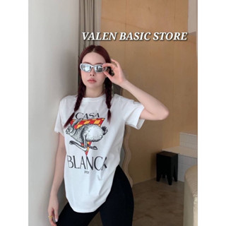 VALEN BASIC STORE 🐇🔻เสื้อยืดขาว กระต่าย CASA