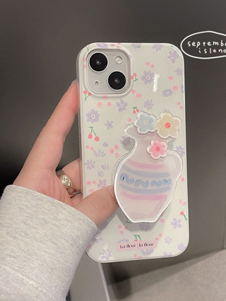 เคส สำหรับ ไอโฟน เคสซิลิโคน สินค้าพร้อมส่งจากไทย สำหรับ Iphone 14 13 12 11 Pro max เคสแจกัน+ไอริง TPU-S1310