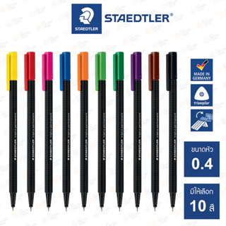 Staedtler 10 Triplus Permanent Multi-surface Pens (331SB10