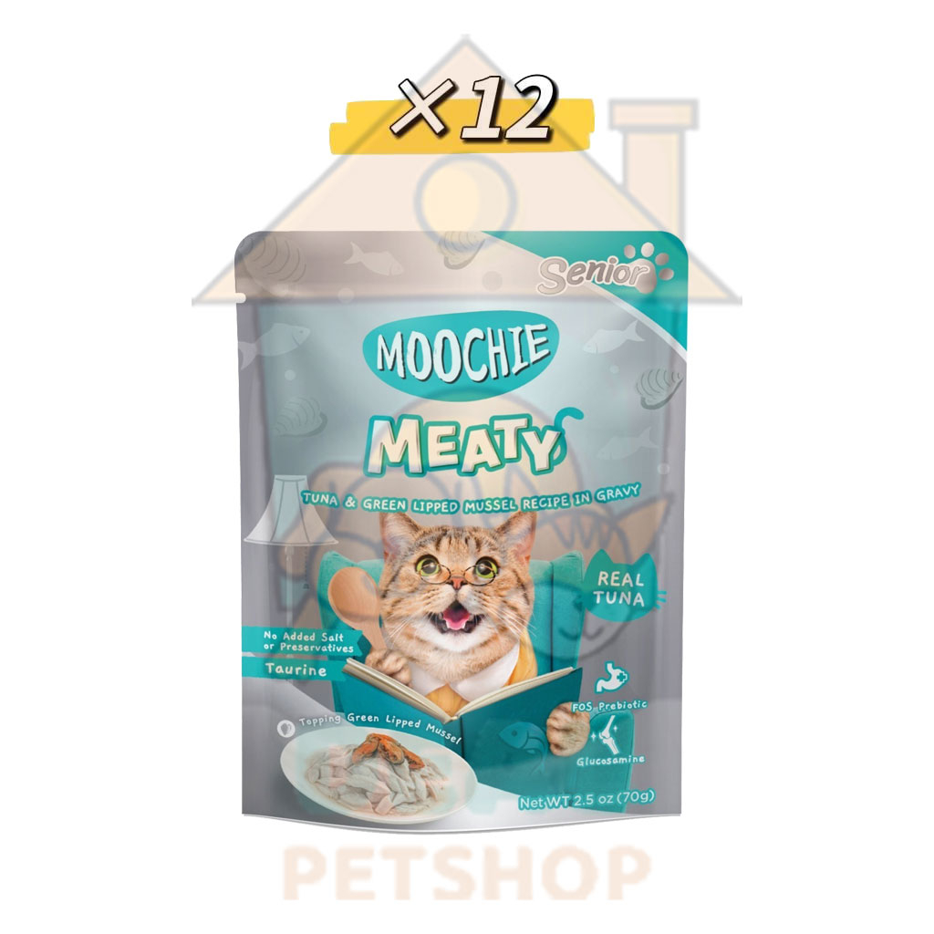 dealpetshop-อาหารเปียกแมว-moochie-มูชี่-ยกแพ๊ค-12ซอง-สูตรเฉพาะ-เพื่อสุขภาพ-แมว-ขนาด70g