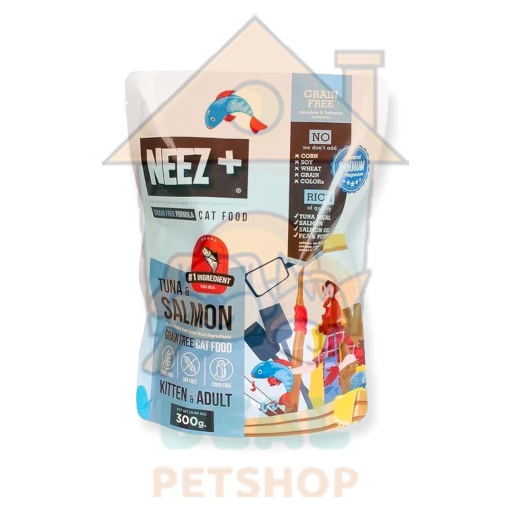 dealpetshop-อาหารแมว-neez-นีซพลัส-ขนาด-300g-มีจำหน่ายทุกสูตร-ทั้งลูกแมว-แมวโต-แมวแก่