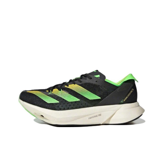 adidas-adizero-pro-3-black-green-style-running-shoes-authentic-100