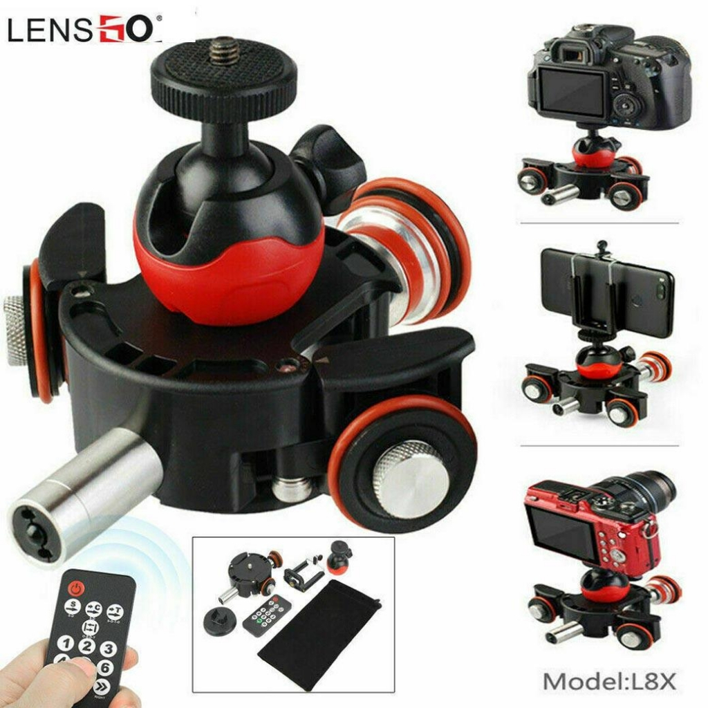 lensgo-l8x-camera-video-track-dolly-motorized-electric-slider-รางสไลด์วิดีโอกล้องแบบพกพา