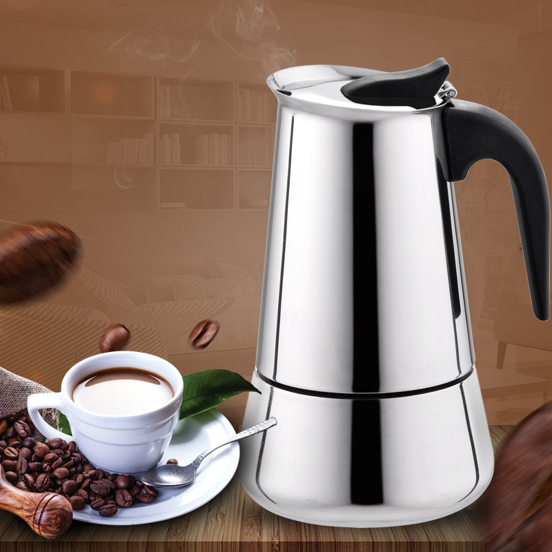 มีในสต็อก-coffee-pot-หม้อกาแฟ-หม้อต้มกาแฟสด-เครื่องชงกาแฟเอสเพรสโซ่-มอคค่า-กาต้มกาแฟสด-กาต้มกาแฟสดแบบพกพาสแตนเลส
