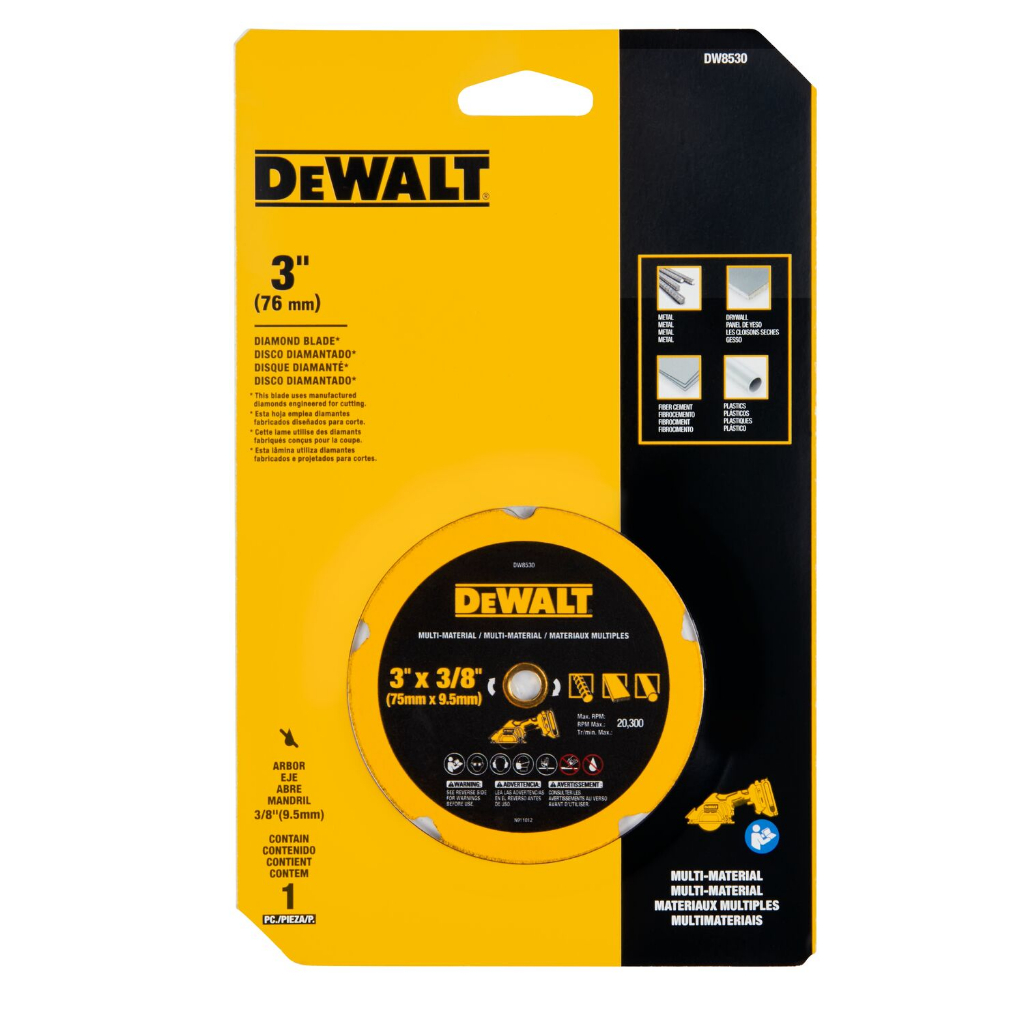 dewalt-รุ่น-dw8530-ใบตัดเพชรอเนกประสงค์-3-นิ้ว-สำหรับเครื่องตัดรุ่น-dcs438