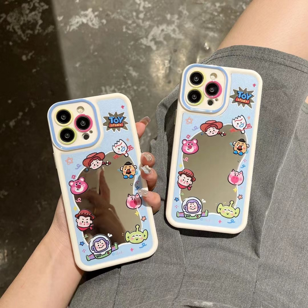 ส่งของขวัญ-เคสไอโฟน-สำหรับ-11-14-for-iphone-case-13-12-pro-max-น่าสนใจ-น่ารัก-กระจกเงา-กันกระแทก-เคสนิ่ม-เคสโทรศัพท์
