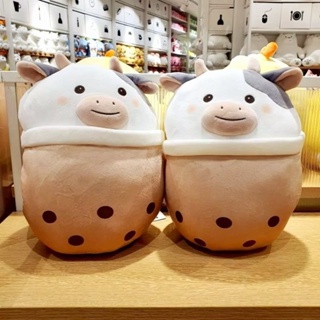 Miniso ตุ๊กตาชานมไข่มุก น้องวัว ลิขสิทธิ์แท้