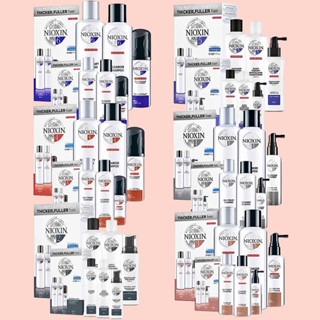 NIOXIN ชุด 150 ML. 1 ชุด ได้ 3 ขวด ลดการหลุดร่วงเส้นผม แชมพู 150 ML.ครีมนวดผม 150 ML. บำรุงหนังศรีษะ 40 และ 50 ml.