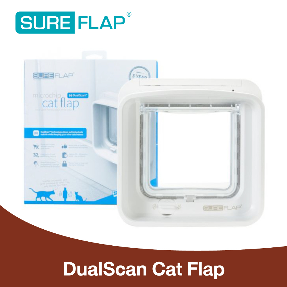 SureFlap Microchip Dual Scan Cat Flap ประตูเข้าออก สำหรับสุนัขและแมว 5