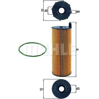 กรองเครื่อง AUDI A4 B6 B7 B8 A5 A6 C6 C7 A8 D3 D4 Q5 Q7 2.7TDI 3.0TDI 4.2TDI PORSCHE CAYENNE 3.0 V6 4.2 V8 MAHLE