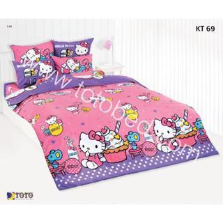 KT69: ผ้าปูที่นอน ลายคิตตี้ Kitty/TOTO