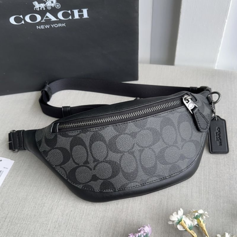 new-ของแท้-100-กระเป๋าคาดอก-รุ่นใหม่-coach-mini-belt-bag