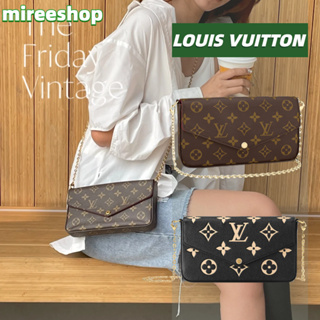 🍒หลุยส์วิตตอง Louis Vuitton Félicie Pochette Bag LV กระเป๋า