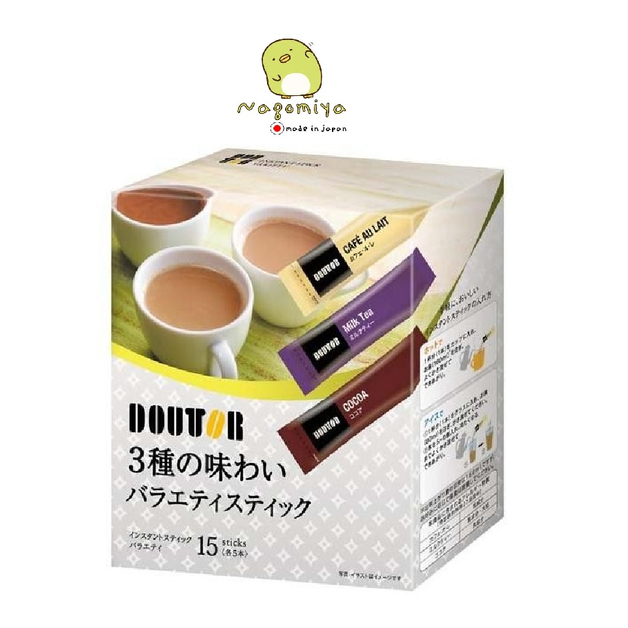 EXP24/08 Doutor coffee 3 flavors variety stick (15sticks) กาแฟญี่ปุ่น ...