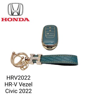 เคสกุญแจรีโมทรถยนต์ Tpu สําหรับ รถรุ่น HONDA Civic 2022 HRV2022 HR V Vezel 3ปุ่ม