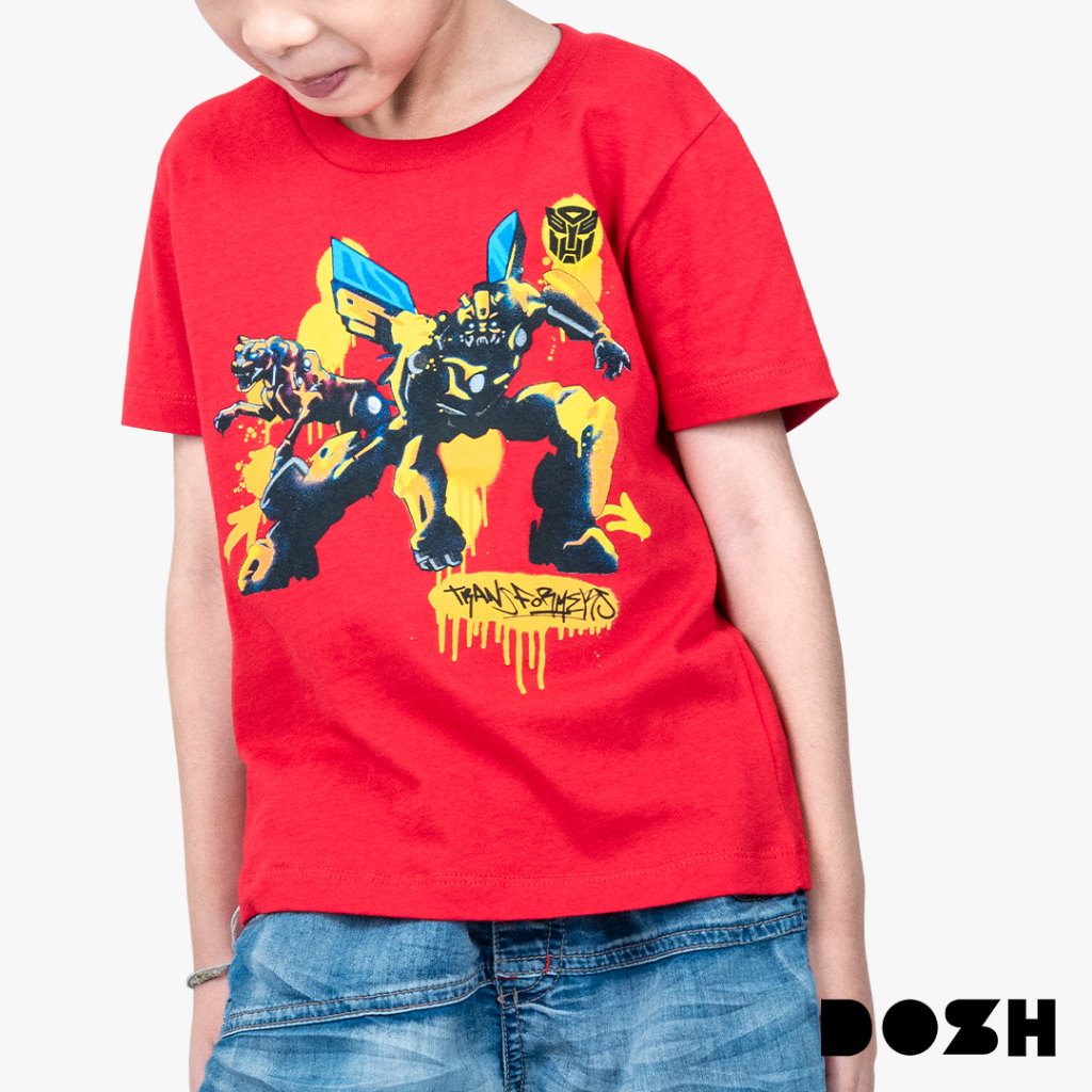 dosh-boys-t-shirts-transformers-2023-เสื้อยืดคอกลม-แขนสั้น-เด็กชาย-dtbt5077-re