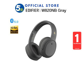 EDIFIER W820NB (Gray) หูฟังไร้สายตัดเสียงรบกวน Hi-Res Hybird ANC BT V5.0 รับประกัน 1ปี ศูนย์ไทย